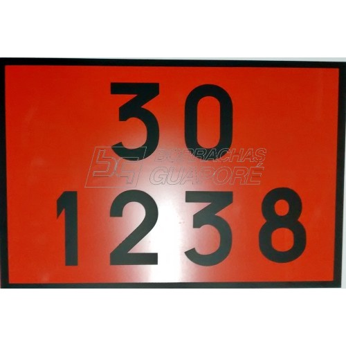 Placa Número ONU 30 1238